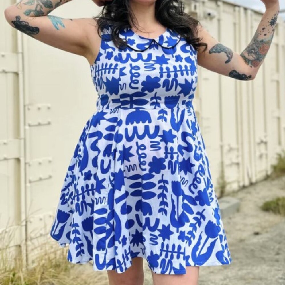 Nooworks Peter Pan Dress - Dutch Garden